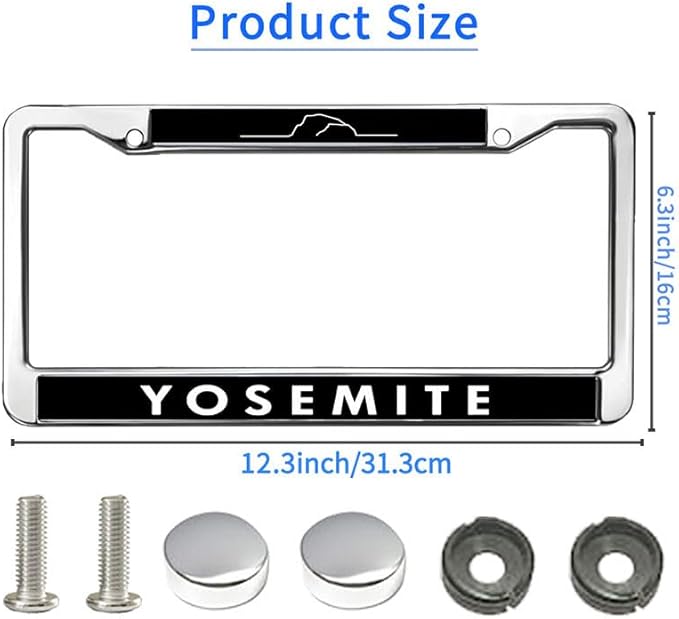 Yosemite National Park License Plate Frame for Car Lovers Yosemite Lover License Plate Frame Patriotic