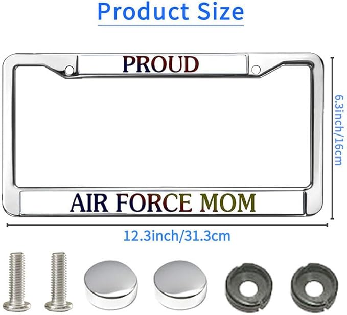 Proud US Army Veteran License Plate Frame US Veteran Support Scratch-Resistant License Plate Frame US Military Veteran