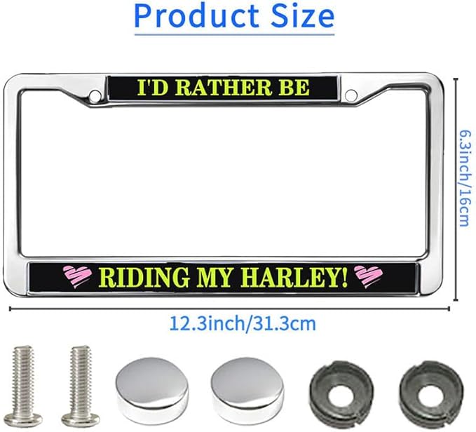 US Flag Pride License Plate Frame Slim Motor Car Lover Fade-Resistant License Plate Frame American Flag
