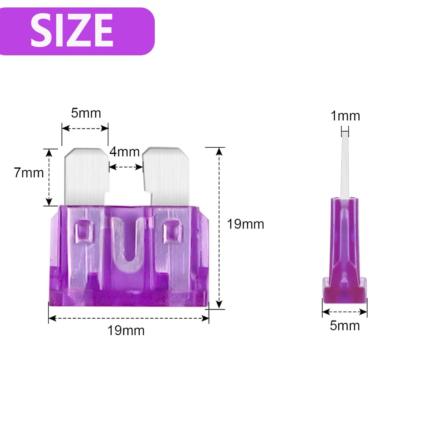 (80Pcs) 35 Amp Standard Fuse, 35A Car Blade Fuses for Car/RV/Truck/SUV/Motorcycle/Boat