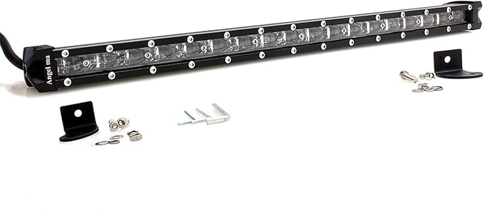 Ultra Slim Led Light Bar Single Row 38 Inch 180W LED Fog Driving Lights Spot Off Road Car Bar for ATV SUV Boat Truck 4WD Pickup Tractor Van Camper Road Roller Bulldozer Crane Offroad Vehicles