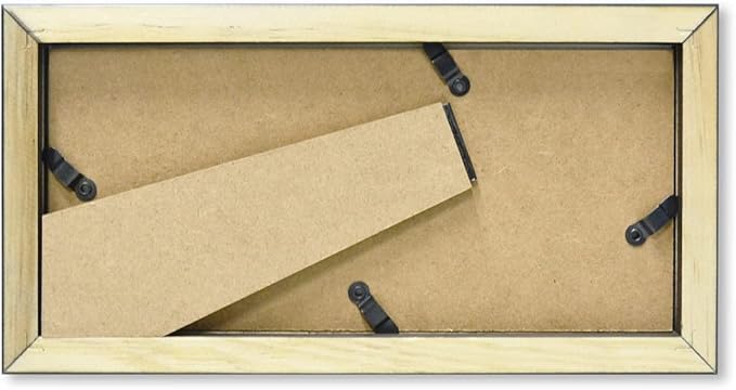Golden State Art, Wood Frame for 4x9 Business License Certificate with Real Glass & Table-Top Display, Black, 10 Pack