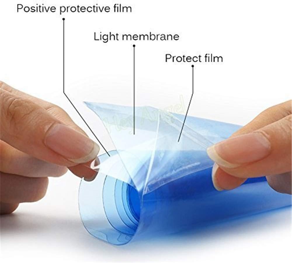 12 by 48 Inches Self Adhesive Headlight, Tail Lights, Fog Lights Tint Vinyl Film with Tools (Purple)