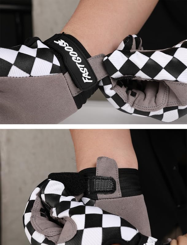 Dirt Bike Motorcycle Gloves for Men Women Finger Touchscreen Motorbike Gloves for BMX ATV MTB Riding, Road Racing, Cycling, Climbing, Motocross