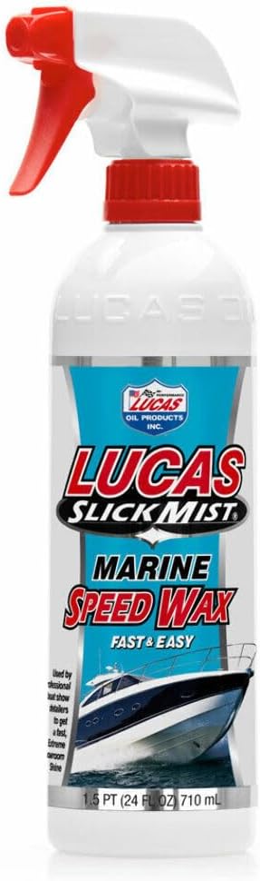 Lucas Oil 10980 Slick Mist Marine Speed Wax, 24 Oz