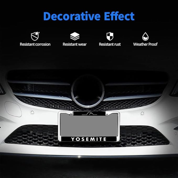 Yosemite National Park License Plate Frame for Car Lovers Yosemite Lover License Plate Frame Patriotic