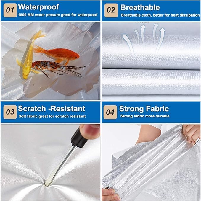 KouKou Oxford Waterproof SUV Car Cover Suitable for Palisade from 2018 to 2025, Windproof All Weather Waterproof Outdoor Cover Sun Rain UV Dust Snow Protection.