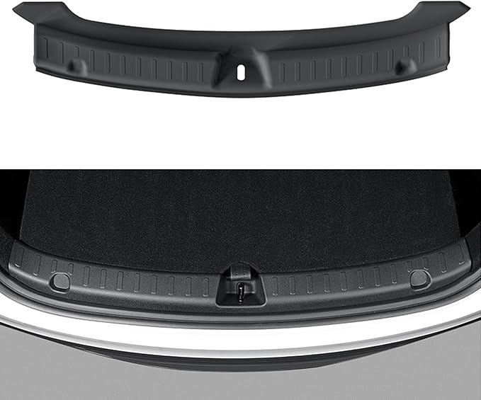 2025 2026 Model Y Juniper Rear Bumper Guard 1 PCS Anti-Scratch TPE Rear Trunk Door Sill Protector for Refresh Model Y Juniper Internal Accessories
