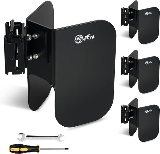 4 Pack E-Track Wheel Chock for E-Track System |E Track Motorcycle Wheel chocks for Dirt Bikes|E-Track Accessories for Enclosed Trailer E-Track Wall Mount Motorcycle Tire for Garages Trailers