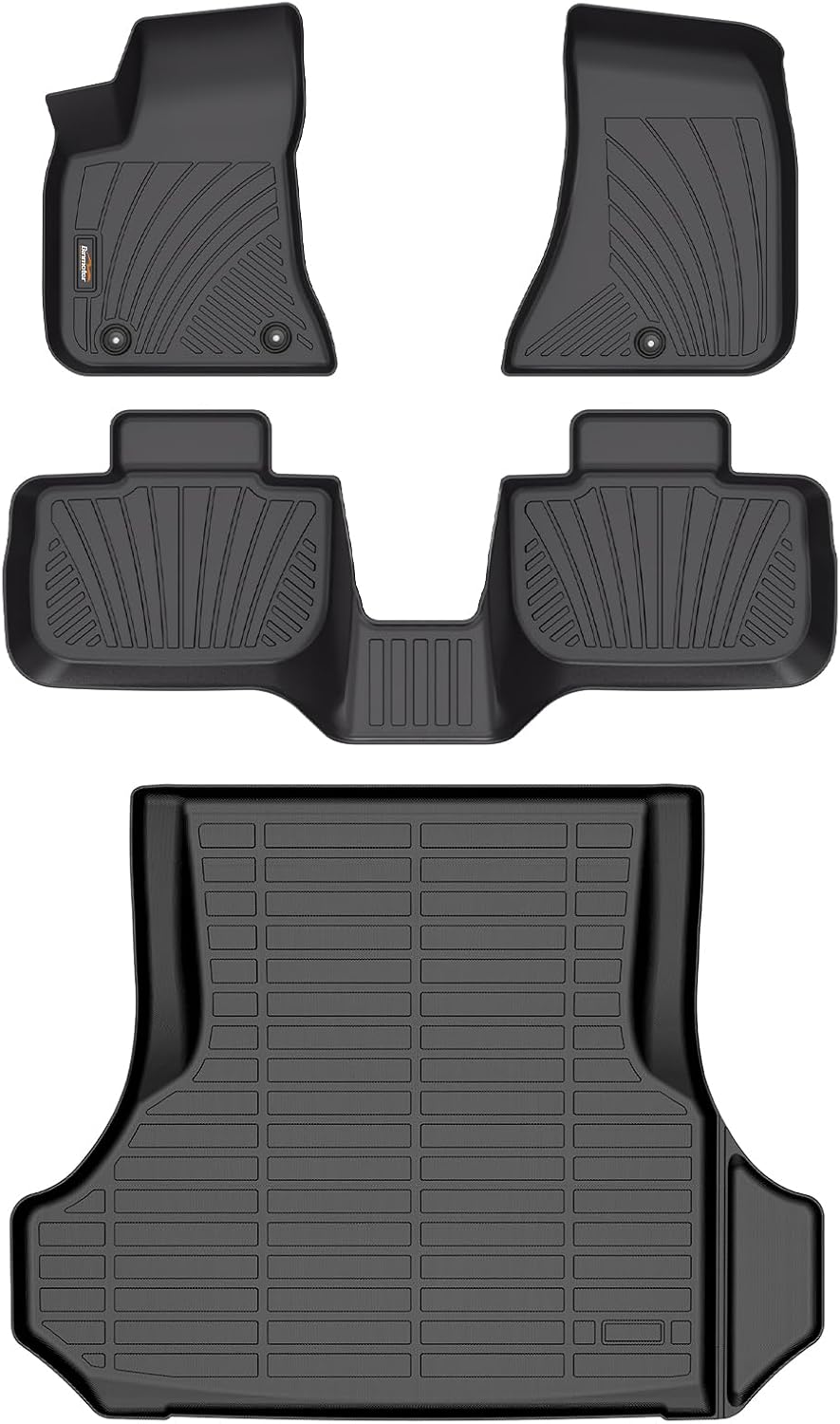 Binmotor-All Weather Floor Mats & Cargo Liner for Dodge Charger RWD 2011-2023/2011-2023 Chrysler 300 RWD, Heavy Duty Floor Liners, Charger Car Trunk Cargo Mat, Trunk Liner 3D Car Mats