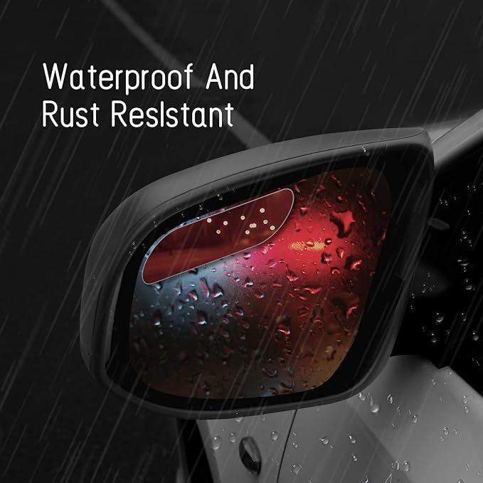 2 pcs Blind Spot Mirrors, HD Glass Convex 360° Wide Angle Side Rear View Mirror with ABS Housing for Cars SUV and Trucks