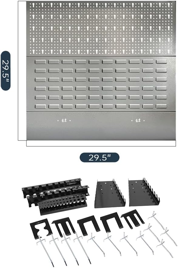 JZD Metal Garage Cabinet Set, Heavy Duty Tools Organization System, Included Rolling Chest, for Basement Factory, No Wall Mounting Needed