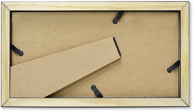 Golden State Art, 5x10 Wood Frame for 4x9 Business License Certificate with White Mat & Table-top Display, Black