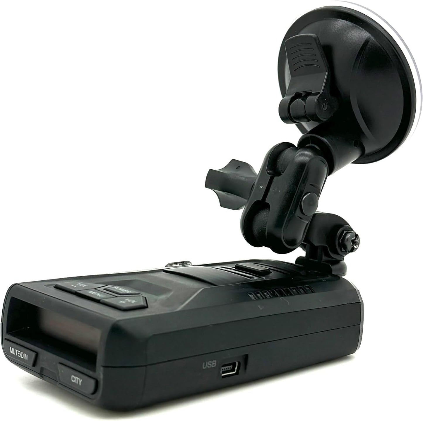 Ehnanced Dual Ball Joint Adjust Suction Cup Bracket Compatible for UNIDEN R1 R2 R3 R4 R7 R8 R9 DFR3 DFR6 DFR7 DFR8 DFR9 Radar Detector