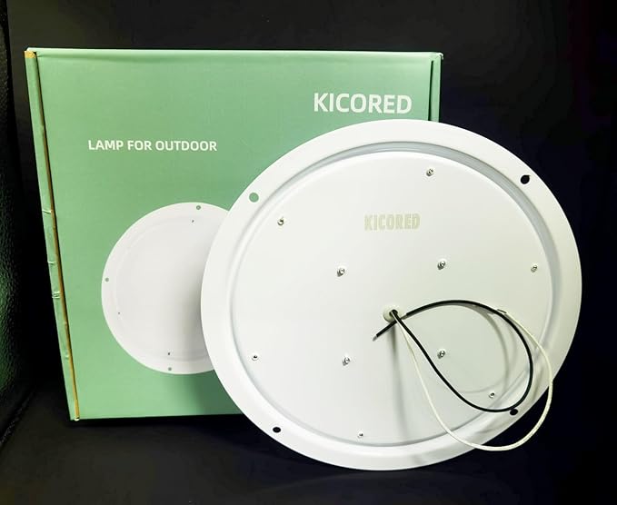 LED 8.5inch Scare Light,Lamp for Outdoor,Ceiling Lights,Work Light for RV,Touring Car,Camping,Truck and Yacht (Warm White)