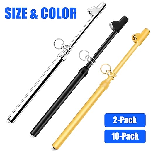2-Pack Dual Head Tire Pressure Gauge – Heavy Duty 10-150 PSI Air Pressure Gauge with Stainless Steel Body, Metal Nozzle & Durable Plated Brass – for Cars, Trucks, Bikes, RVs & Vehicles