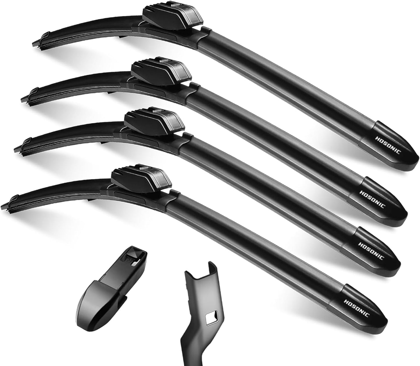 Windshield Wipers - 28"+20" Wiper Blades, Compatible with Audi A8, Q7, S8, SQ7 Windshield Wiper Blades, Double Service Life (Set of 4)