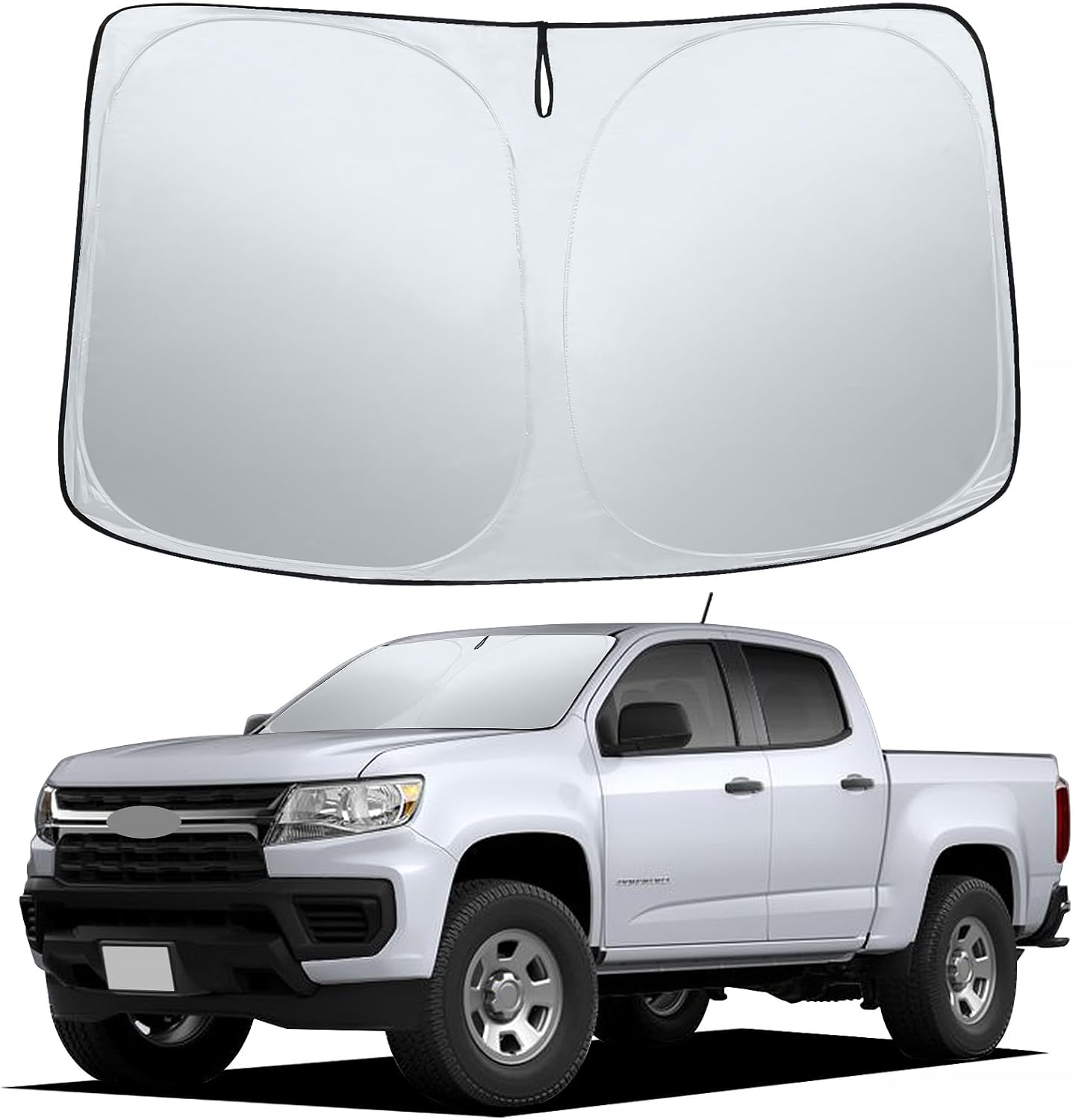 Sze Windshield Sunshade for 2015-2022 Chevrolet Colorado Retractable Front Window Sun Shade Foldable UV Reflector Sun Visor Insulation Sun Protection