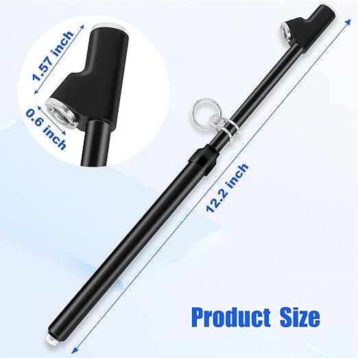 10-Pack Dual Head Tire Pressure Gauge – Heavy Duty 10-150 PSI Air Pressure Gauge with Stainless Steel Body, Metal Nozzle & Durable Plated Brass – for Cars, Trucks, Bikes, RVs (Black)