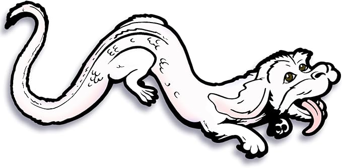 Luck Dragon Sticker Decal Notebook Car Laptop 5.5"x2.5" (Color)
