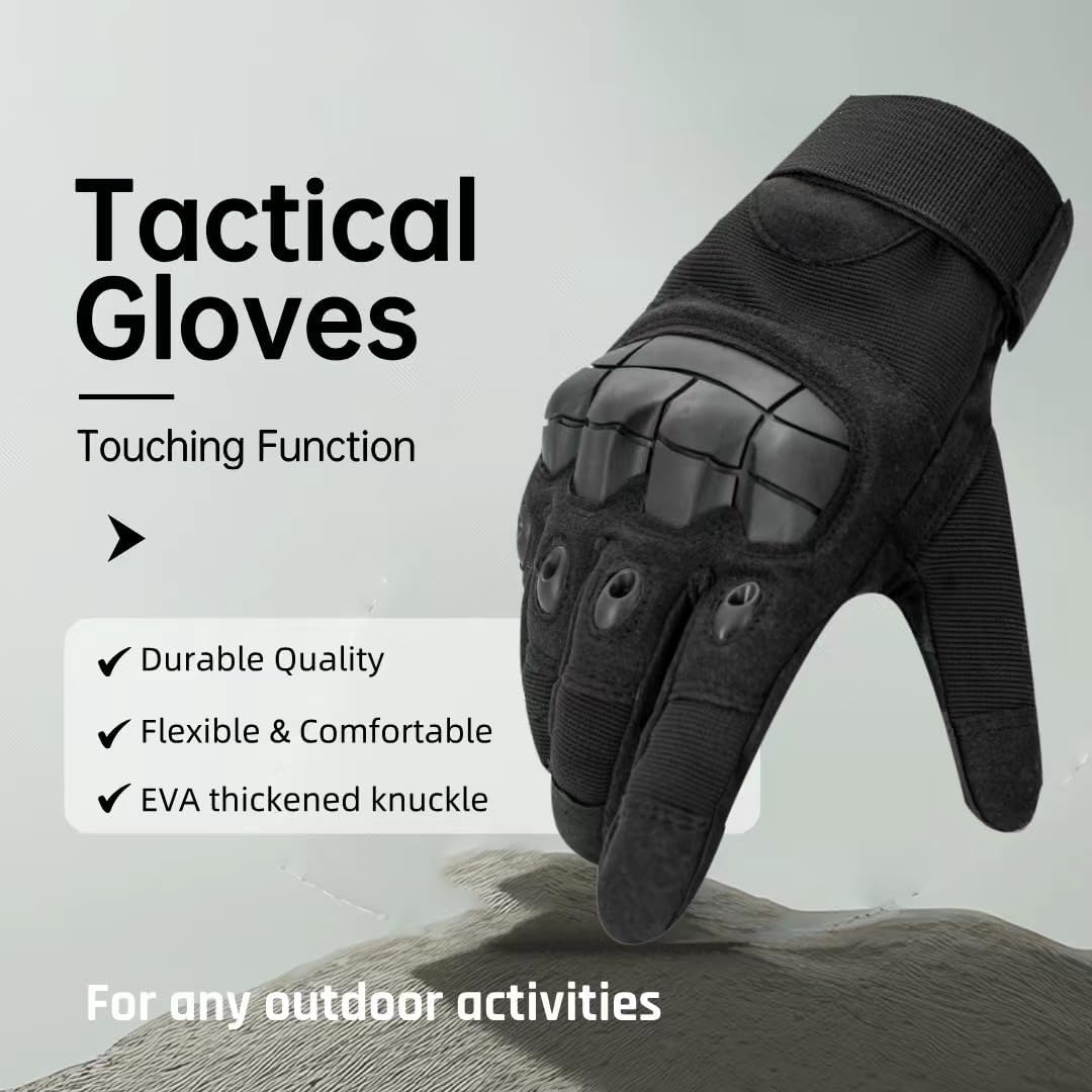 Touchscreen Tactical Gloves for Outdoor Protection Gloves, Cycling, Motorcycle Riding, Rock Climbing