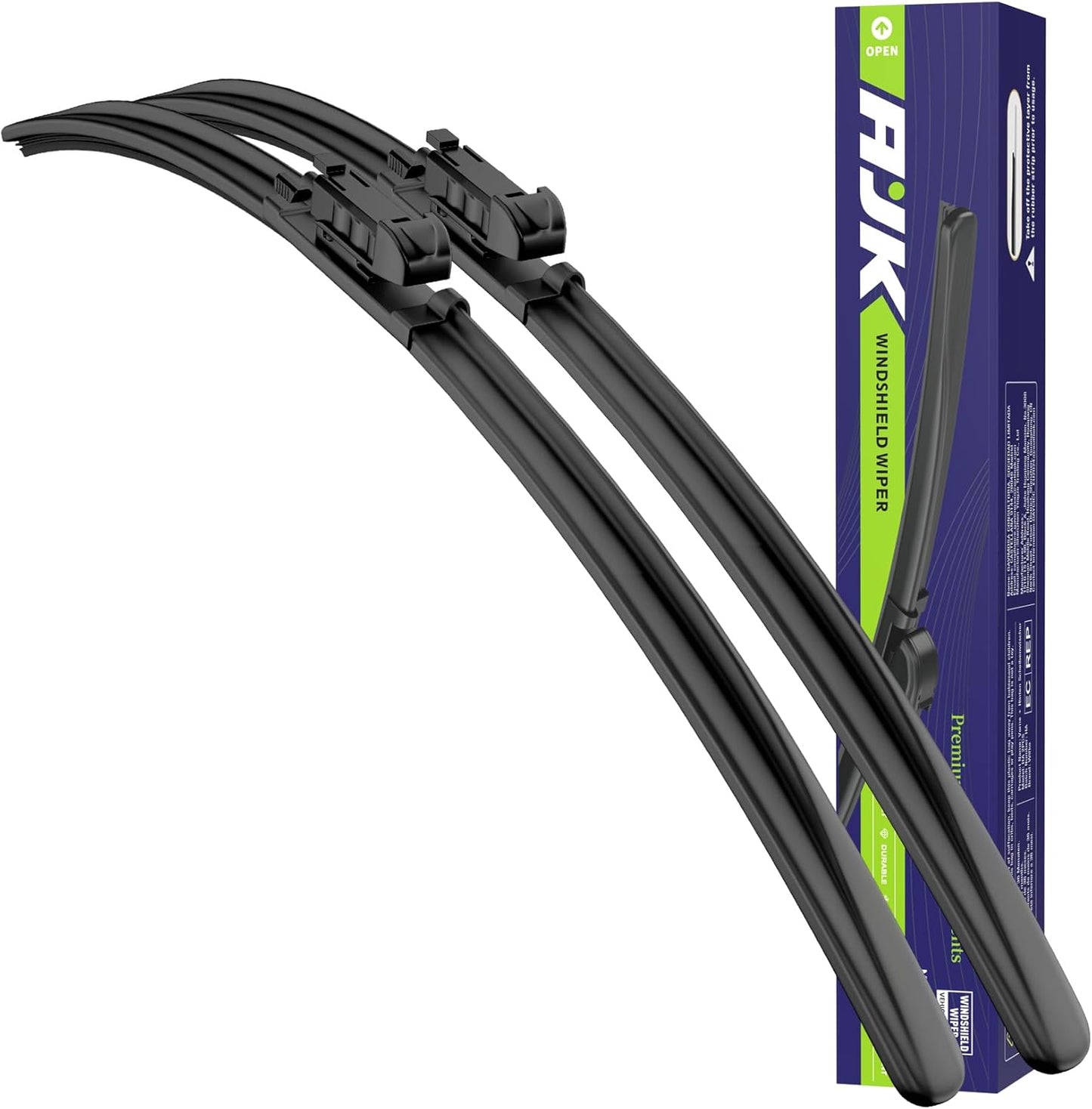 AJK Windshield Wiper Blade, OEM Quality Front Windshield Wipers for Ford Taurus 2011 2012 2013 2014 2015 2016 2017 2018 2019, 26" 20" Window Blades (Set of 2)