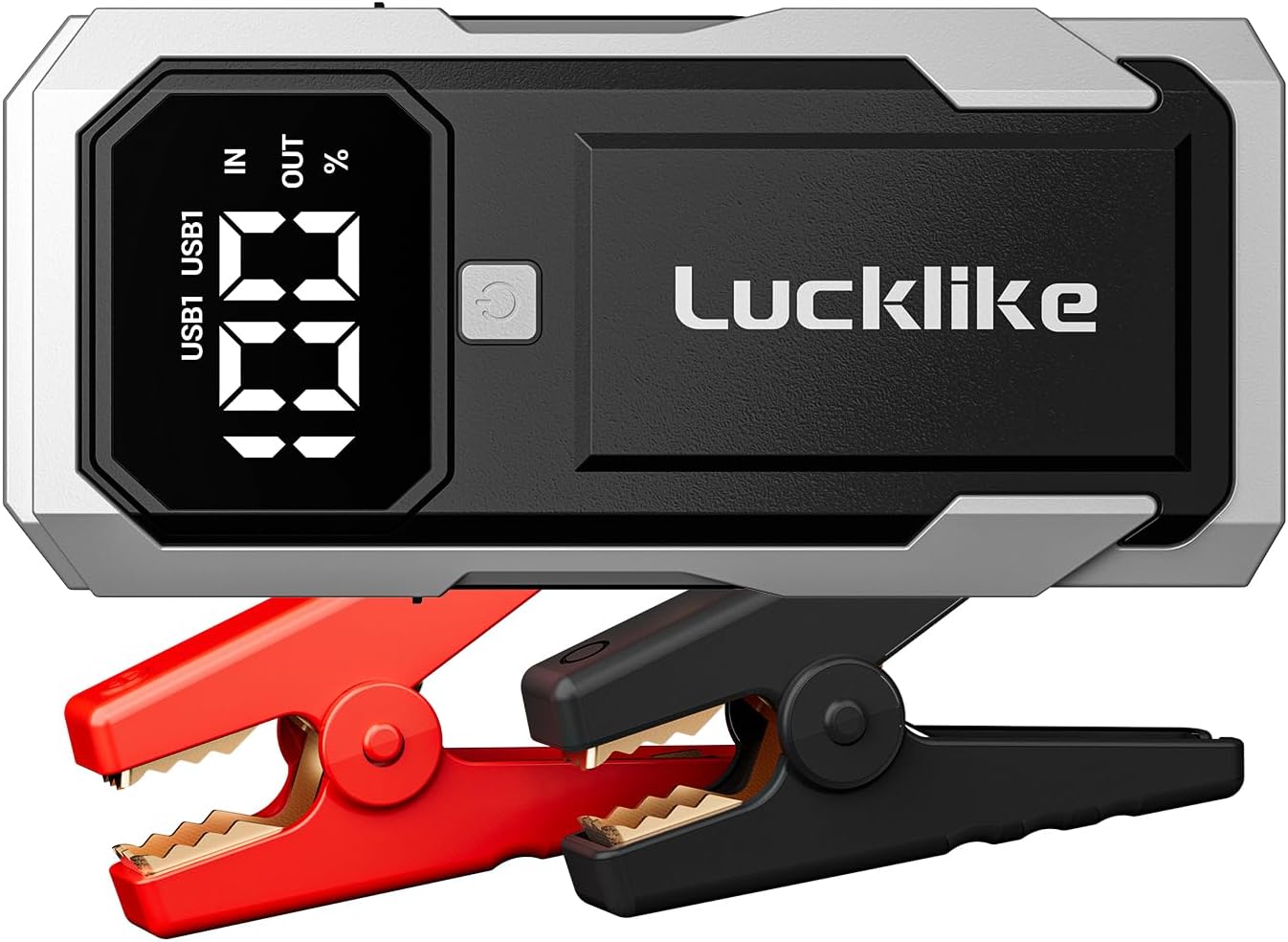 Lucklike Car Battery Jump Starter Portable, Jump Starter Battery Pack for 8.0L Gas/7.0L Diesel Engines,12V Jump Box with Portable Charger Power Bank, 3 Modes Emergency Light and Jumper Cable