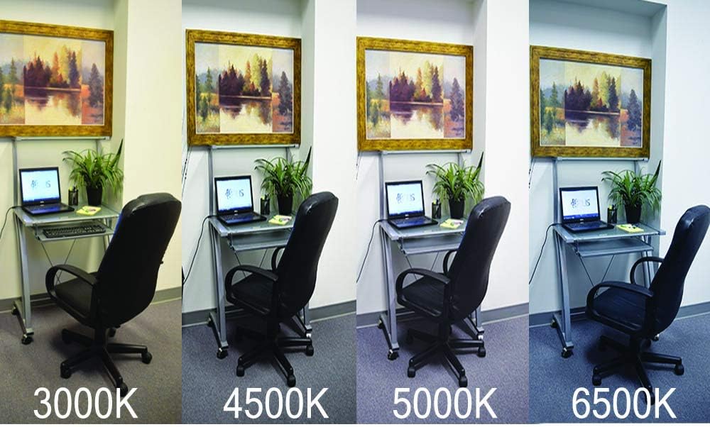 4 FT 6500K 72W LED Vapor Tight Lights | Commercial Indoor/Outdoor Hardwired IP65 Waterproof Fixtures | 8000 Lumens | Detachable LED Strips (2-Pack)