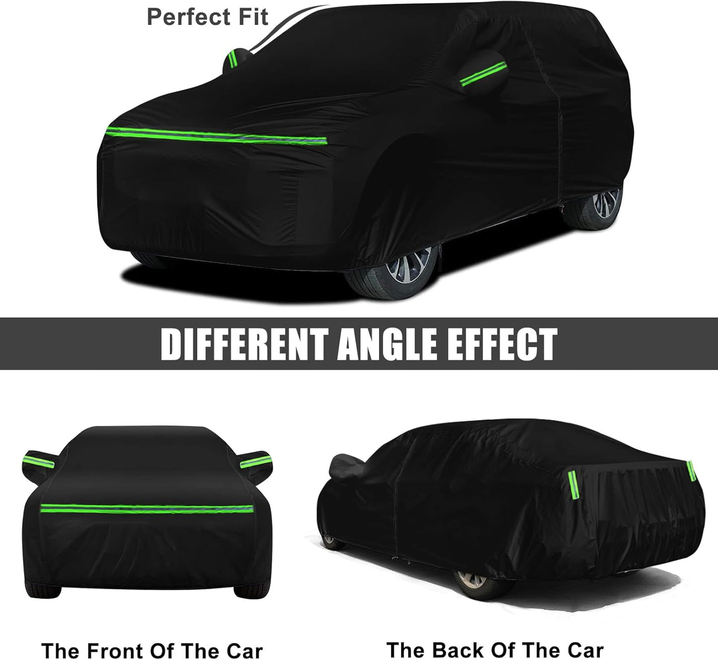 Waterproof Car Cover Compatible with Chevrolet Trailblazer Crossover LS/LT/RS/ACTIV 2020-2025, 420D All Weather Car Covers with Zipper Door for Snow Rain Dust Hail Protection