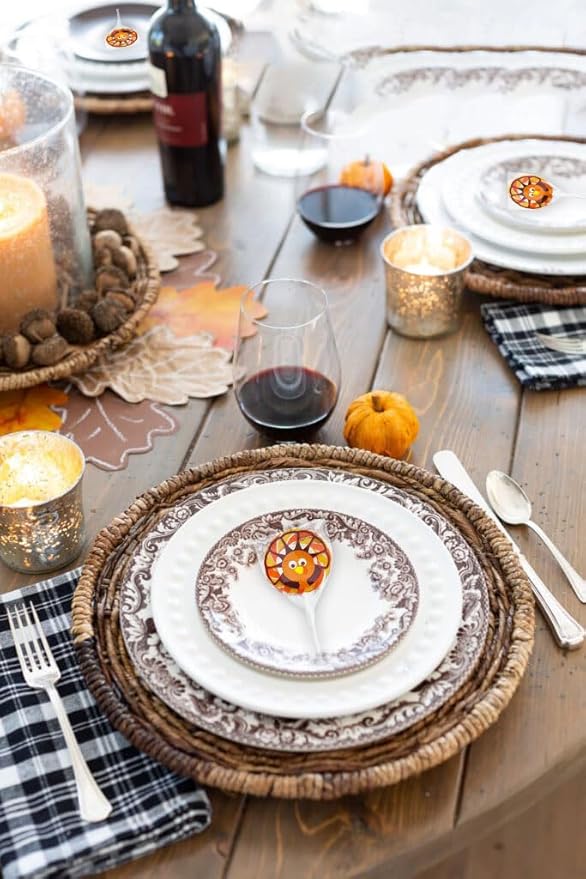 Turkey Swirl Lollipops - 24 Candy Suckers Individually Wrapped Bulk - 2 Inch Pops - Great for Thanksgiving Candy