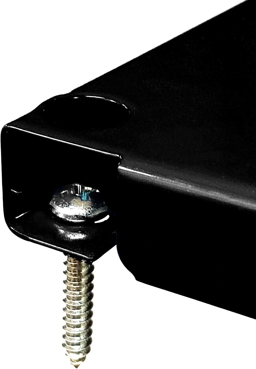 Wall Control Pegboard Organizer 4 ft. Metal Pegboard Standard Tool Storage Kit with Black Toolboard and Black Accessories