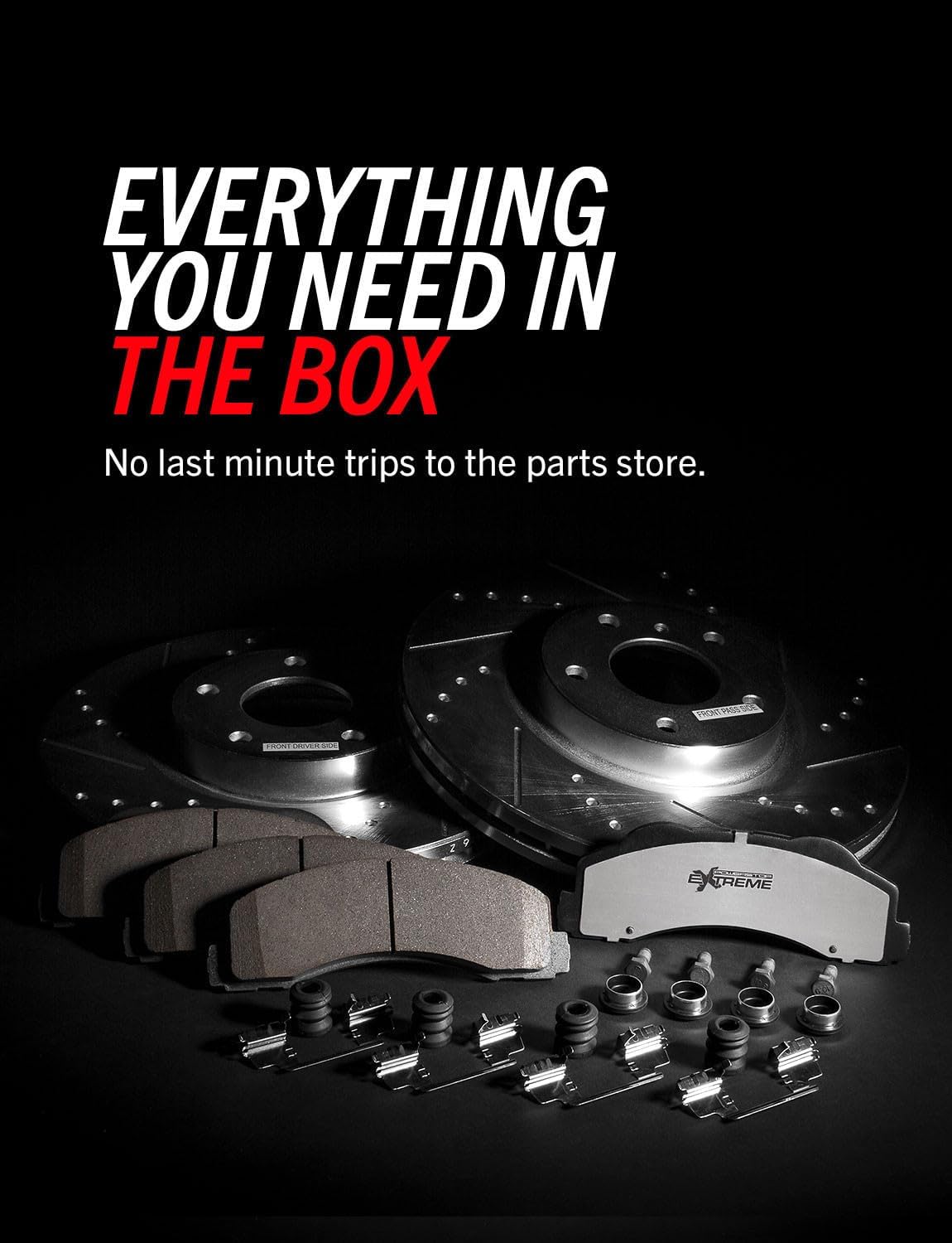 Power Stop Front and Rear Brake Kit For 2008 2009 2010 2011 Lexus LX570 2013 2014 2015 Lexus LX570 - Truck & Tow Carbon Fiber Ceramic Brake Pads & Drilled and Slotted Rotors Replacement, K4117-36