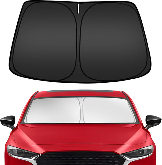 ARISMOTOR Windshield Sun Shade for Mazda 3 Mazda3 2019-2025, Custom Fit Foldable Front Window Sunshade Sun Visor Protector, Block UV Rays Keep Your Car Cooler