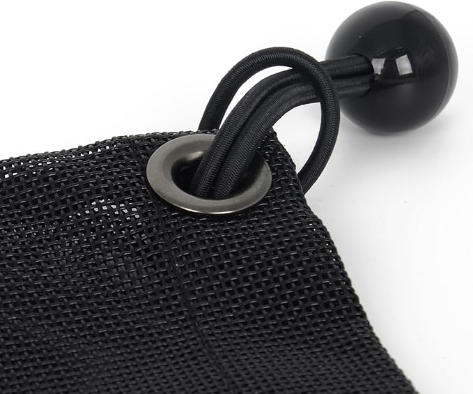 UTV Trash Sack PVC Mesh Bag Compatible With Polaris RZR, Can-Am, CFMOTO, Teryx, Mule, Arctic Cat, Pioneer, Golf Cart and most models(BLACK)