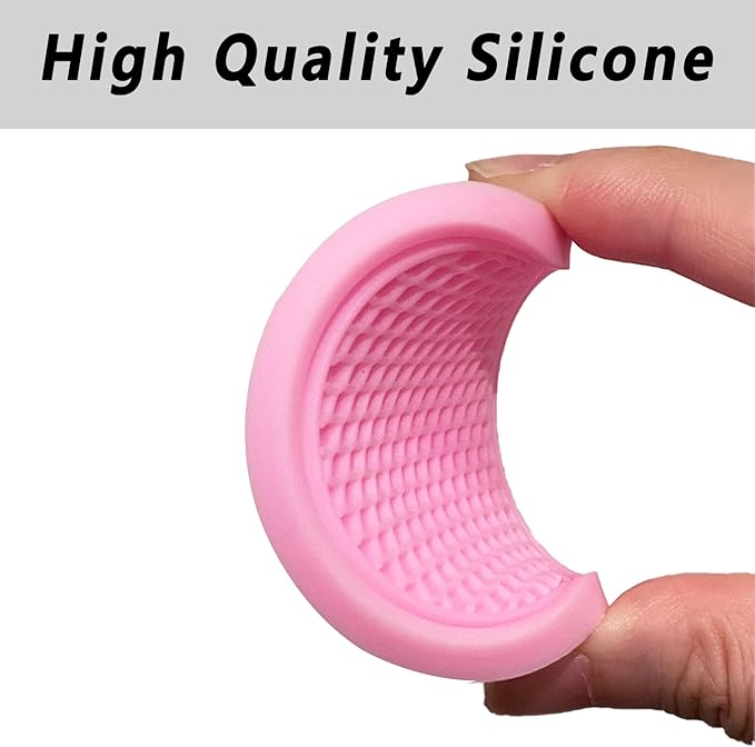 Car Cup Coaster, 4PCS Universal Auto Non-Slip Cup Holder Embedded in Ornaments Silicone Coaster, Car Interior Accessories Sets, Pink