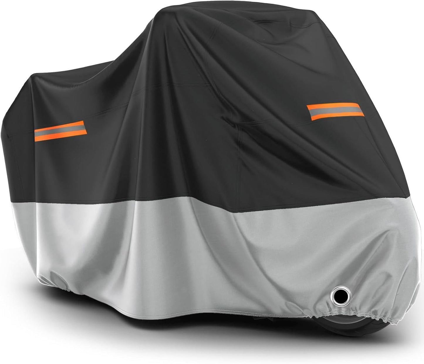 Favoto Motorcycle Cover Waterproof Outdoor - All Season Sun Protection with Lock-Holes Rain Snow Windproof Dustproof Universal Fit Motorbikes Vehicle Moped Cover, 96.5" x 41" x 50"