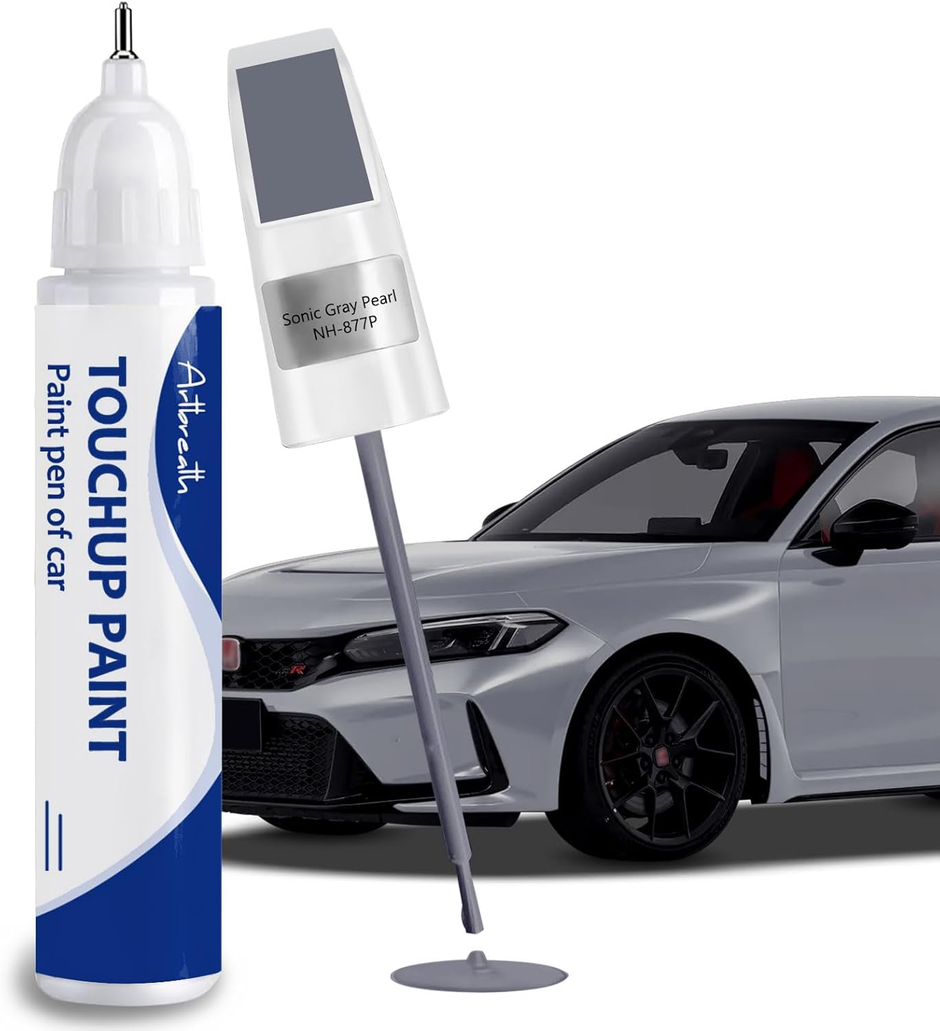 Sonic Gray Pearl(NH-877P) Touch Up Paint for Honda-Exact Match–Chips and Nicks Car Paint Scratch Repair Kit Automotive Paint Pen for CR-V/CIVIC/Accord/HR-V/Pilot/Odyssey/Ridgeline/Passport