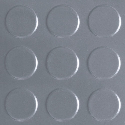 G-Floor Seamless Sheet Vinyl Shed Flooring Cover with Bonded Fibrous Backing - Coin Pattern (8' x 12', Slate Grey)