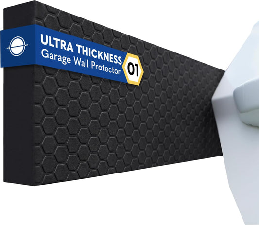 WP01 Garage Wall Protector Car Door Protector, Tool-Free, Designed in Australia (Black, 4 Pack)