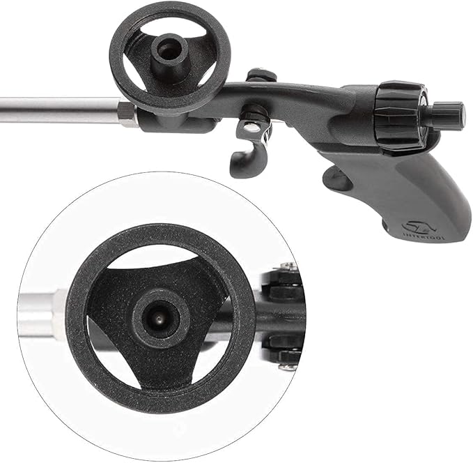 INTERTOOL Foam Gun, Expanding PU Applicator, PTFE Non Stick Coated, Professional Metal Body, Spray Dispensing Caulk Application, Insulating, Sealing, Filling PT-0605