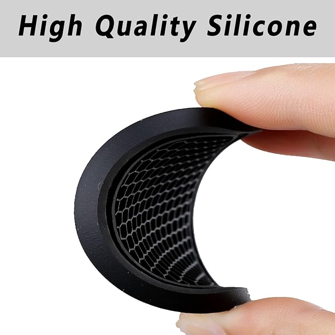 Car Cup Coaster, 4PCS Universal Auto Non-Slip Cup Holder Embedded in Ornaments Silicone Coaster, Car Interior Accessories Sets, Grey