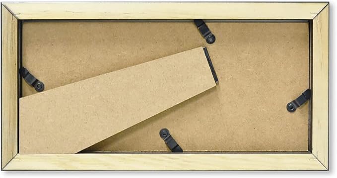 Golden State Art, Wood Frame for 4x9 Business License Certificate with Real Glass & Table-Top Display, Black, 2 Pack