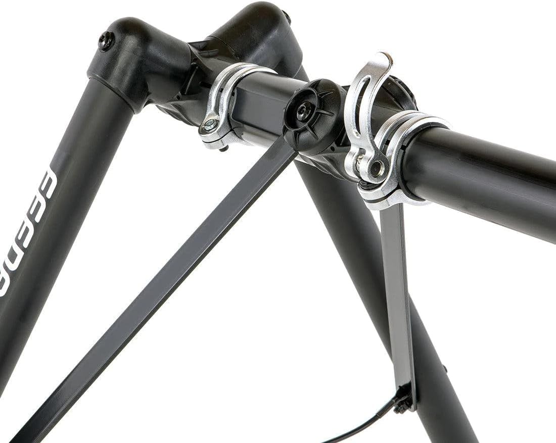 Feedback Sports | A-Frame Portable Bike Storage Rack with Travel Bag | Lightweight Collapsible Aluminum | Bicycle Hanger up to 8 Bikes | for Events | Black