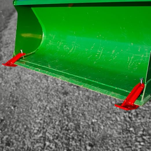 Edge Tamer® 2 PC 4" Wide. The Original, Patented, Made in USA Bucket Protector for Clearing Snow, Mulch, Leaves. Protects Driveways and Turf. Highest Quality Construction. for Buckets 60" and Smaller