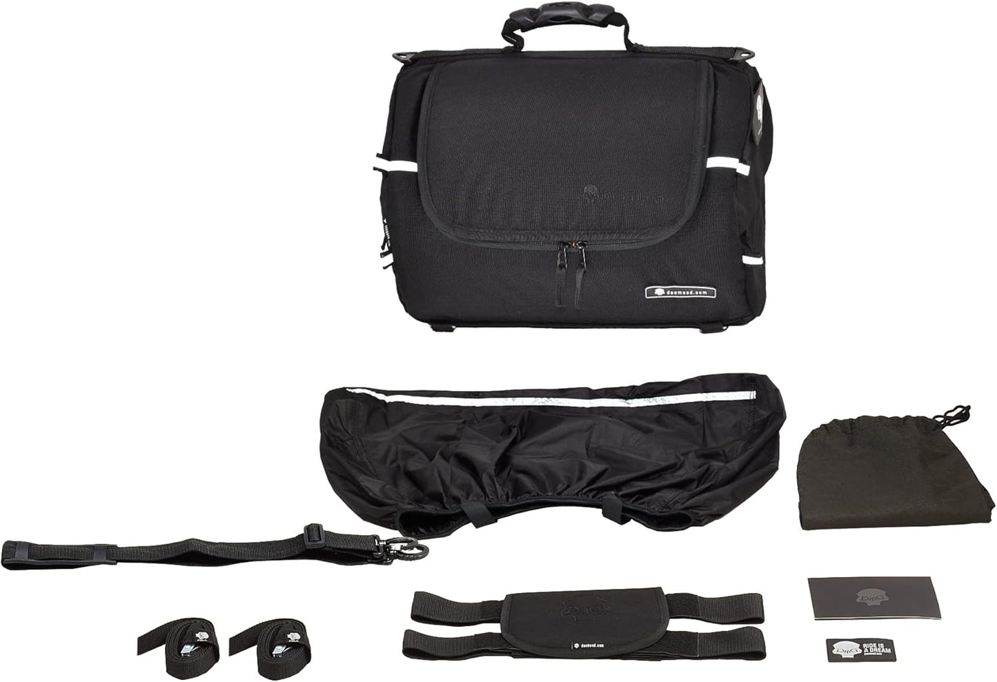 TUBE motorcycle travel luggage, made of waterproof Cordura, 6.6 gallons capacity, motorcycle seat/rack/sissy bar bag