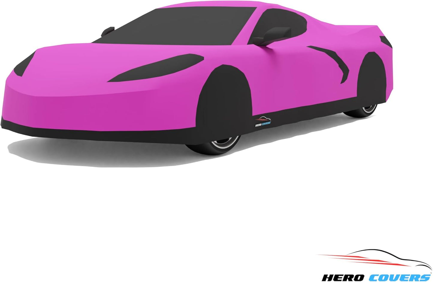 C8 Car Cover Fit for Corvette C8 Indoor and Outdoor Protection (Pink)
