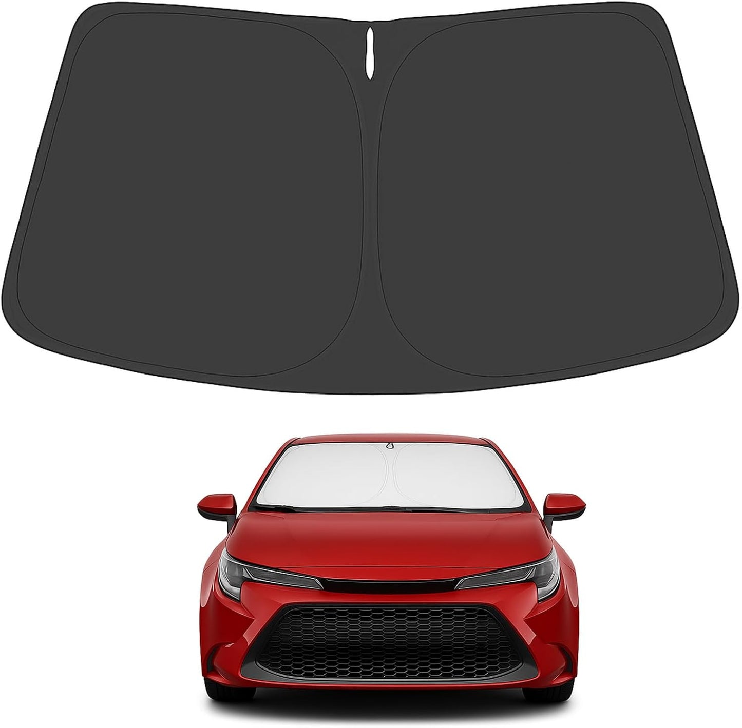 Proadsy for Toyota Corolla 2019-2024 2025 Windshield Sun Shade 4-Layer Foldable Front Sunshade Protector Sun Visor Blocks UV Rays Keep Car Cooler