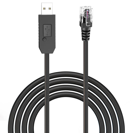 Radar Detector Cable, USB to RJ11 Plug Power Cord with Mute Function,Replacement Power Cable,for Escort Smart MAX 360 Passport Cobra 360 Unide R1/3/4/DFR8/9 Radenso XP etc Radar Detector.