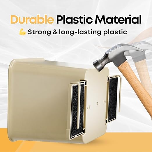 Car Trash Can for Vehicles Leakproof Compact Garbage Bin w/ Stability Flap, Anti-Slip Base, Portable Trash Holder for Cars, Trucks, SUVs, Minivans Compact, Auto Container Organizer (Mocha, Small)