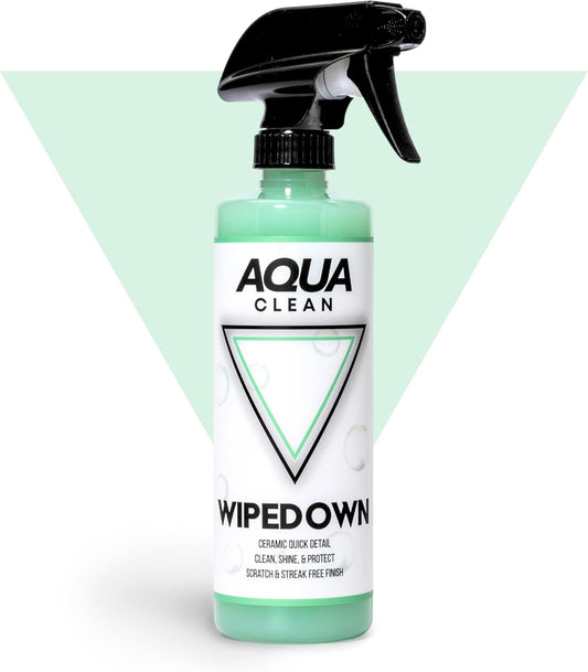 WIPEDOWN 3-in-1 Ceramic Waterless Wash & Quick Detailer | Boat Cleaner | Marine UV Protection, Long-Lasting, High-Gloss | Boats, RVs, Cars | Extend Wax, Coatings, & Sealants | Made in USA